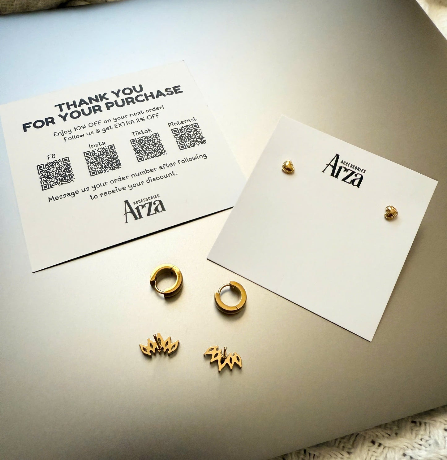 Minimalist waterproof stainless steel stud earrings for women – hypoallergenic, lightweight (3.8g), and perfect for everyday wear | Arza Accessories-10