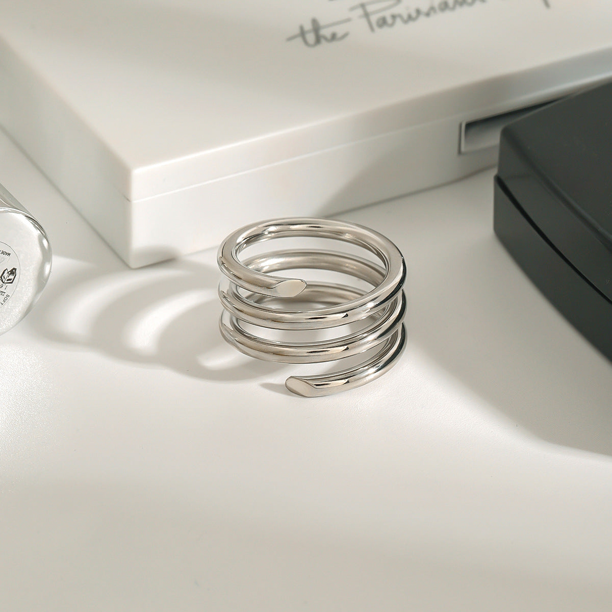 Twisted multi-loop huggie rings in gold & silver, 16mm hypoallergenic stainless steel comfort-fit earrings | Arza Accessories Australia - 13
